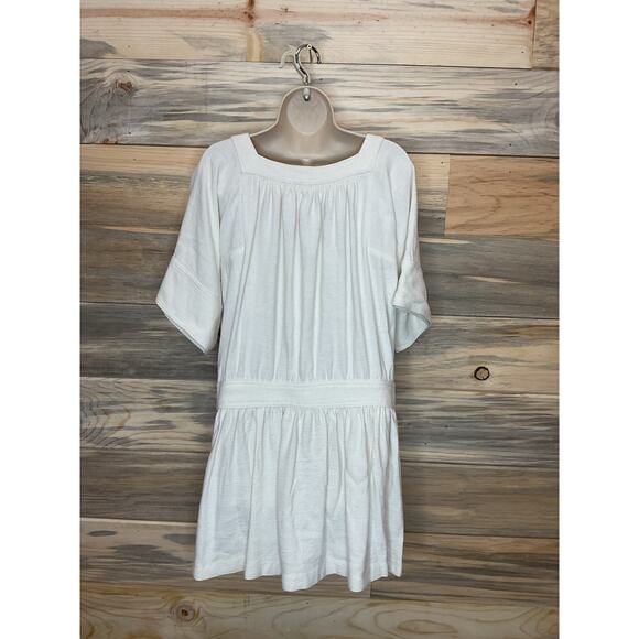 Vanessa Bruno NWOT White Low-Waist Linen Mini Dress Sz EU 40 US 8 - Picture 1 of 8